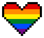 coeur pixelisé